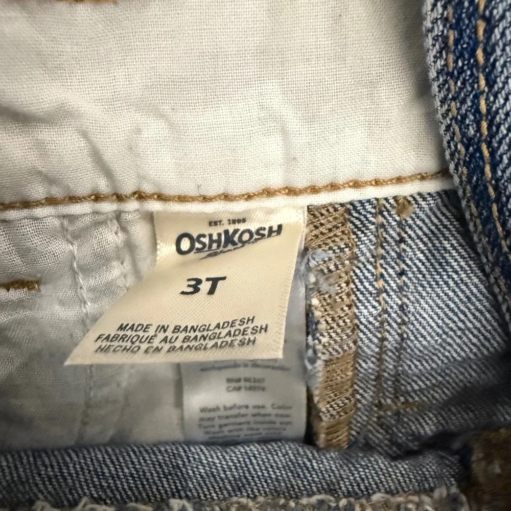 OshKosh Girls Denim‎ Jumper with Heart Vestback size 3T